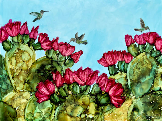 “Hummingbirds” Original Painting