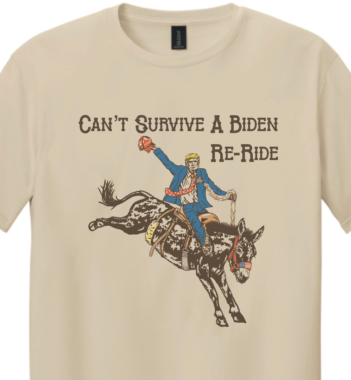 “Can’t Survive a Biden Re-Ride” Political Tee